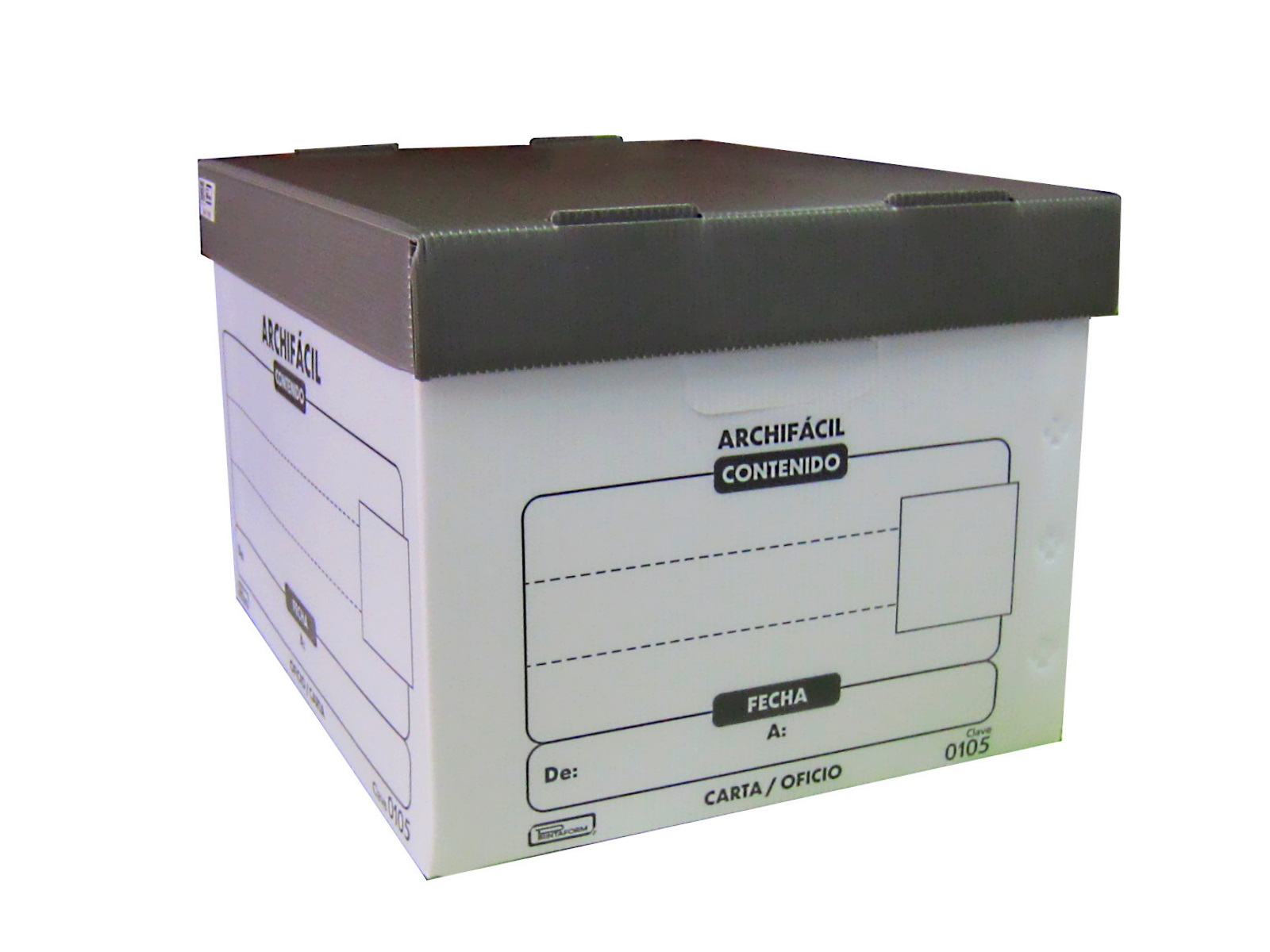 Caja de archivo de cartón force (18 x 15 x 10) (t/legal) (t/carta) –