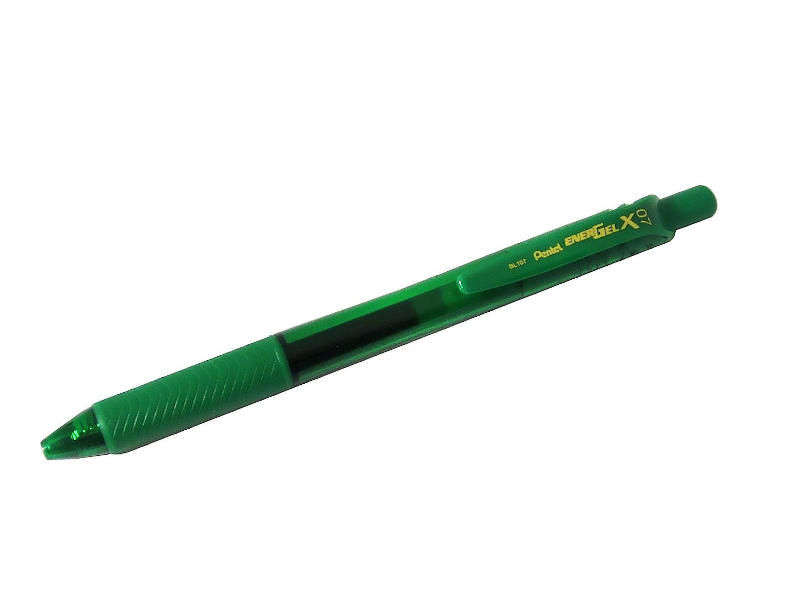 BOLIGRAFO ENERGEL X RETRACTIL 0.7MM TINTA VERDE BL107D PENTE