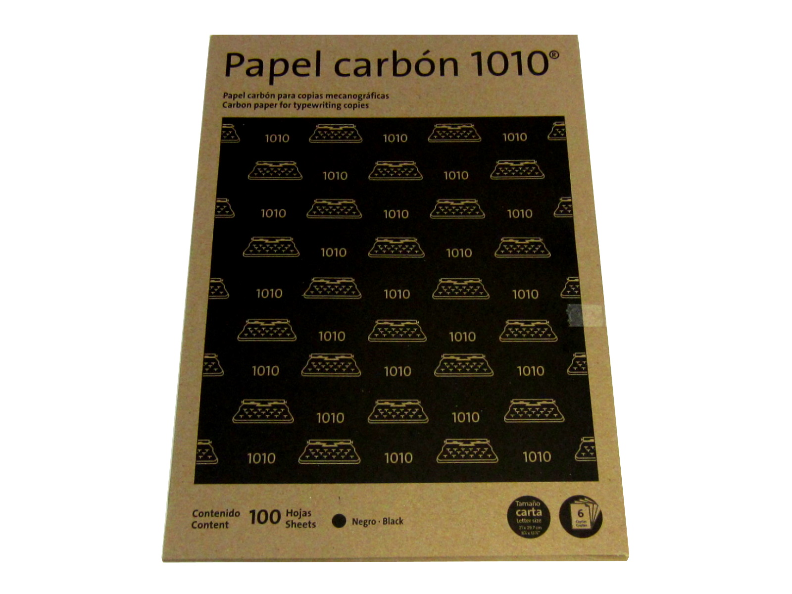 PAPEL CARBON 1010 CARTA DORSO ENCERADO PELIKAN              
