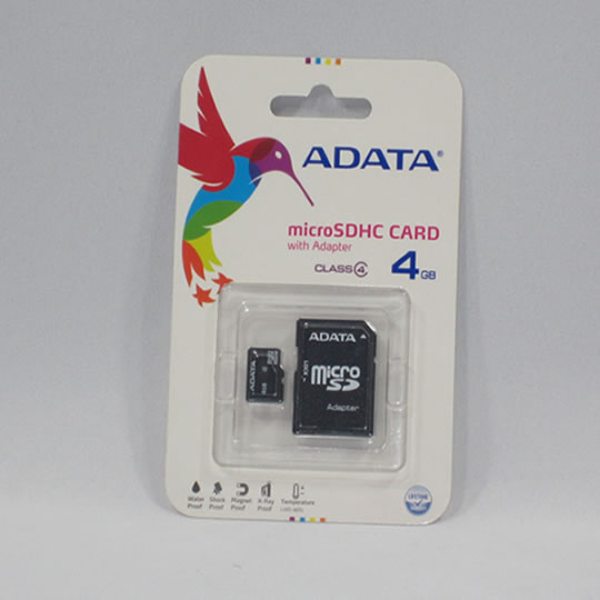 MEMORIA MICRO SD 8GB + ADAPTADOR CLASE 4                    
