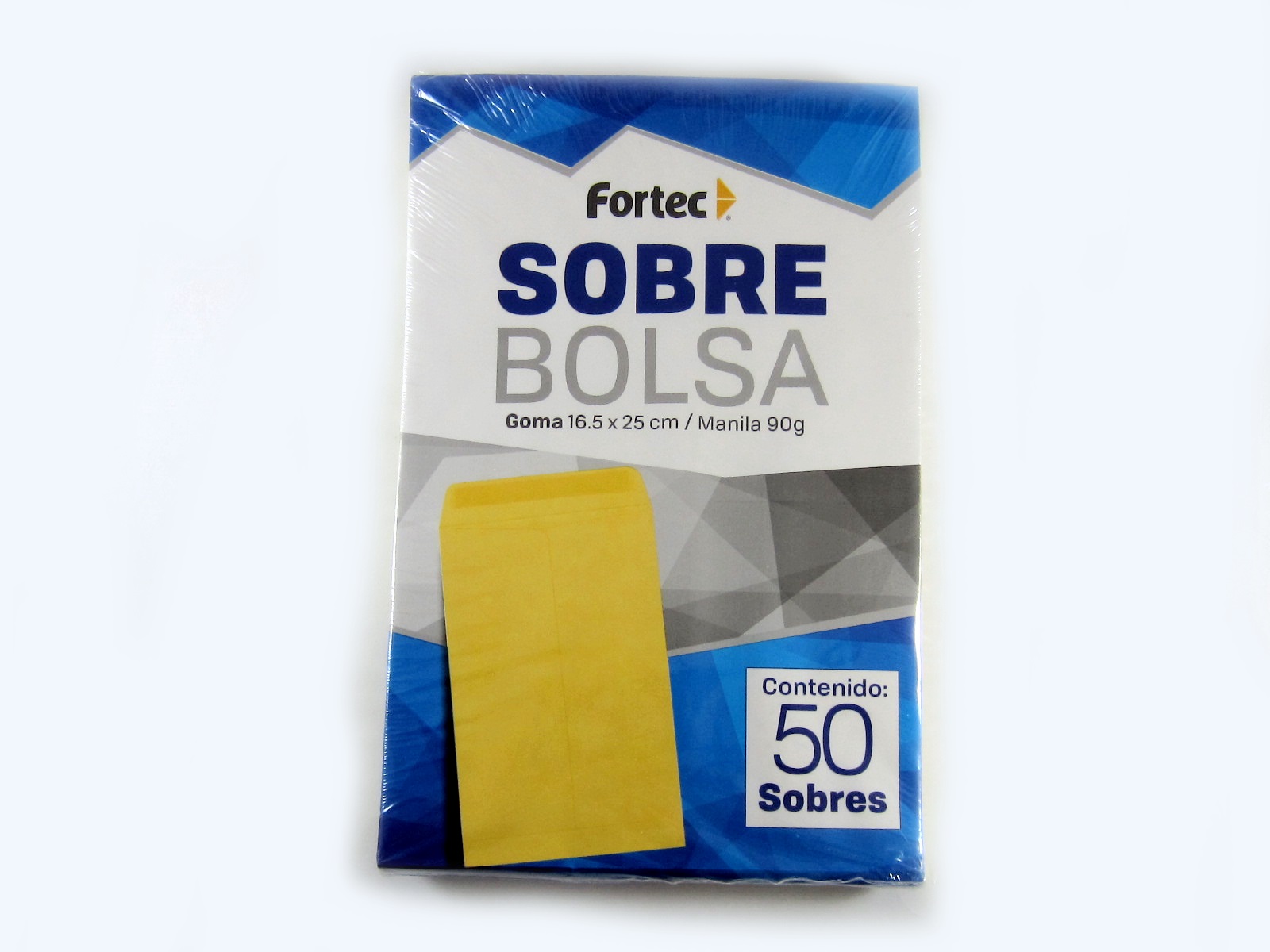 SOBRE BOLSA 1/2 CARTA MANIL 16.5X25CMS 90 GMS C/50 FORTEC   
