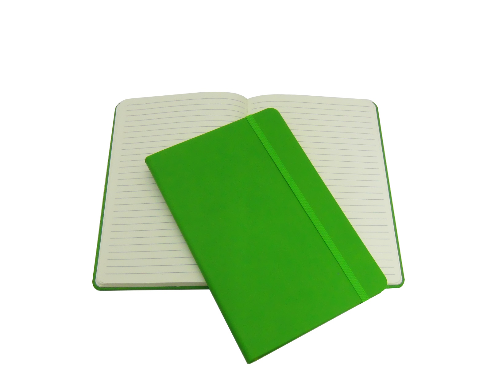 LIBRETA 15.5 X 21.5 CMS RAYA 80 HJS C/LIGA COLOR VERDE      