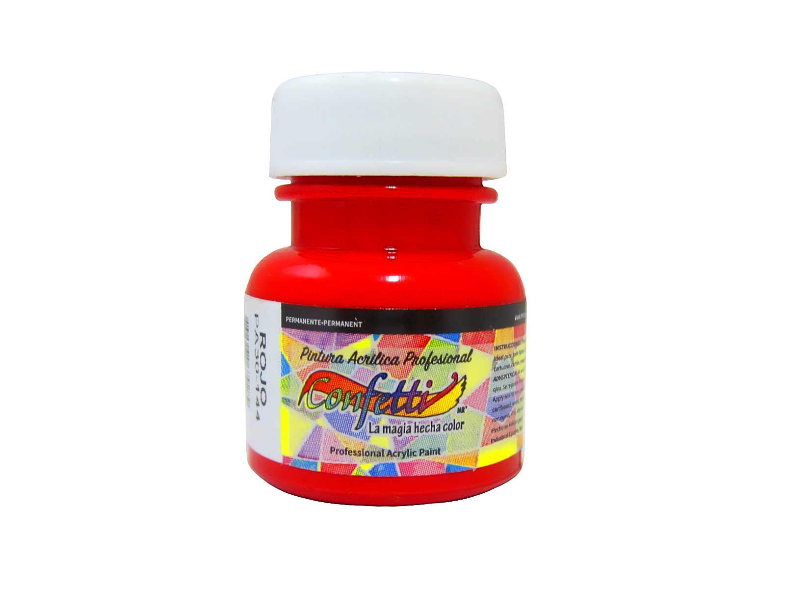 PINTURA ACRILICA 1 ONZA CA2541/PA30-144 ROJO BRILLAN ESCOLAR