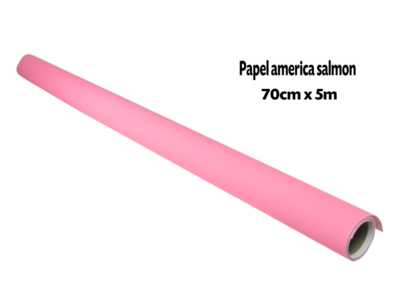 ROLLO PAPEL AMERICA 70X 5 MTS SALMON                        