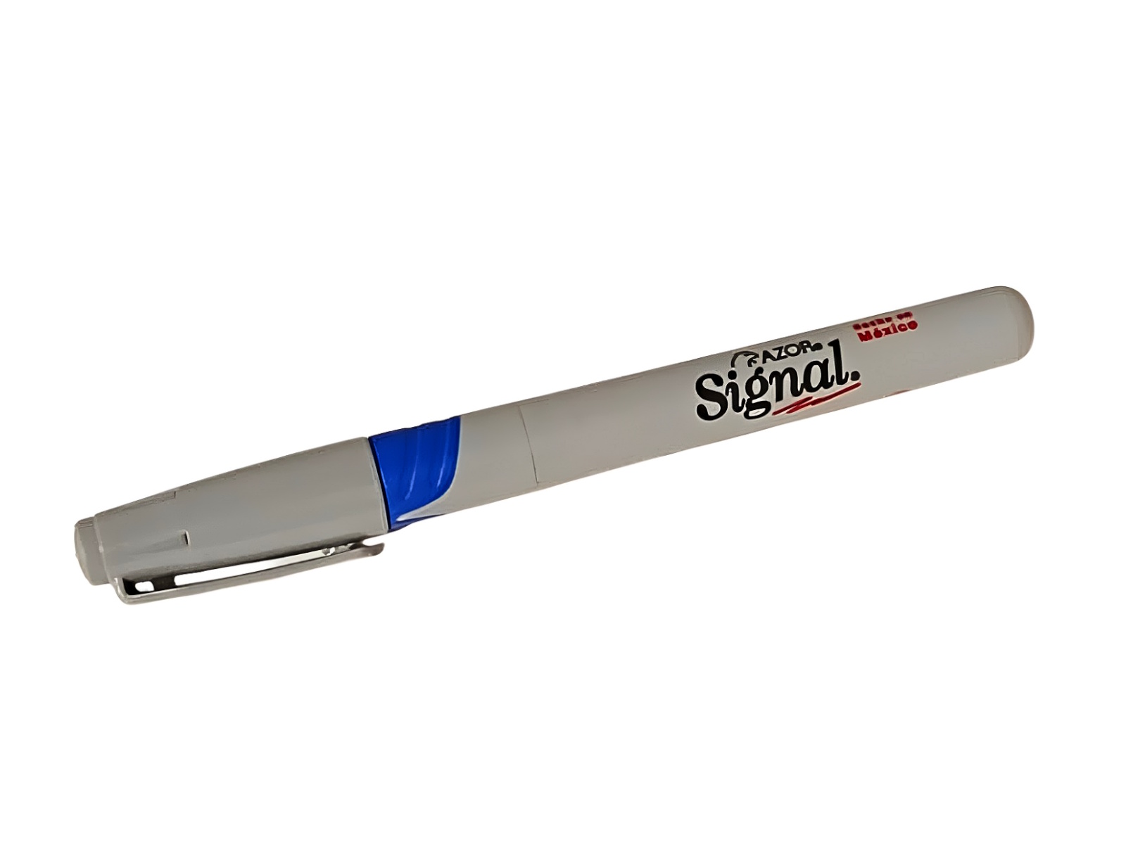MARCADOR SIGNAL ULTRAFINO AZUL AZOR 37003..                 