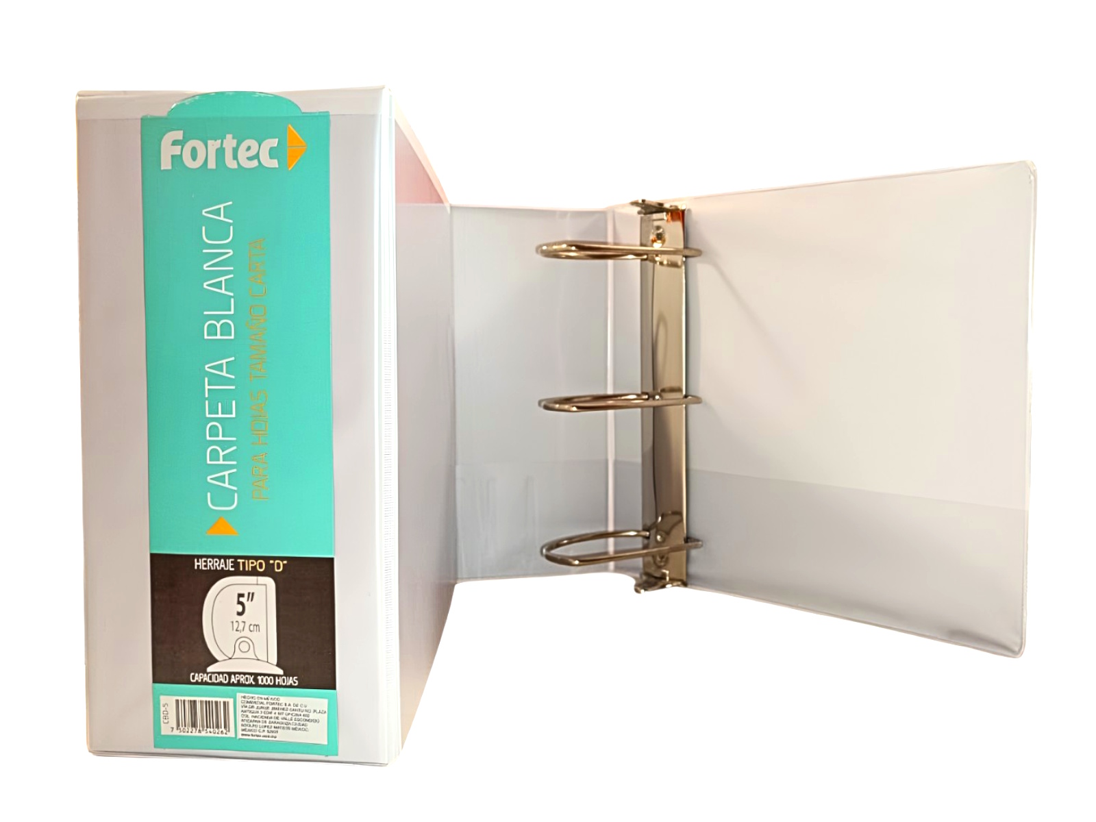 CARPETA DE ARGOLLAS CARTA D-5 (10.16CMS) BCA FORTEC         
