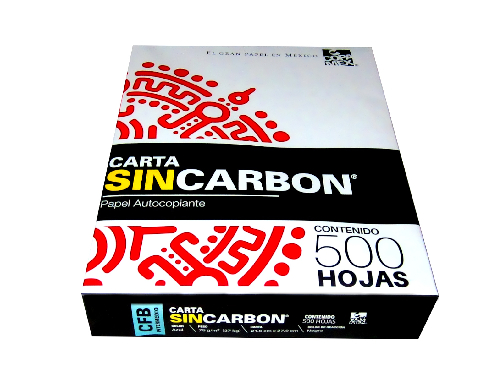 PAPEL AUTOCOPIA CFB 75 GRS. AZUL T/CTA PAQ C/500            