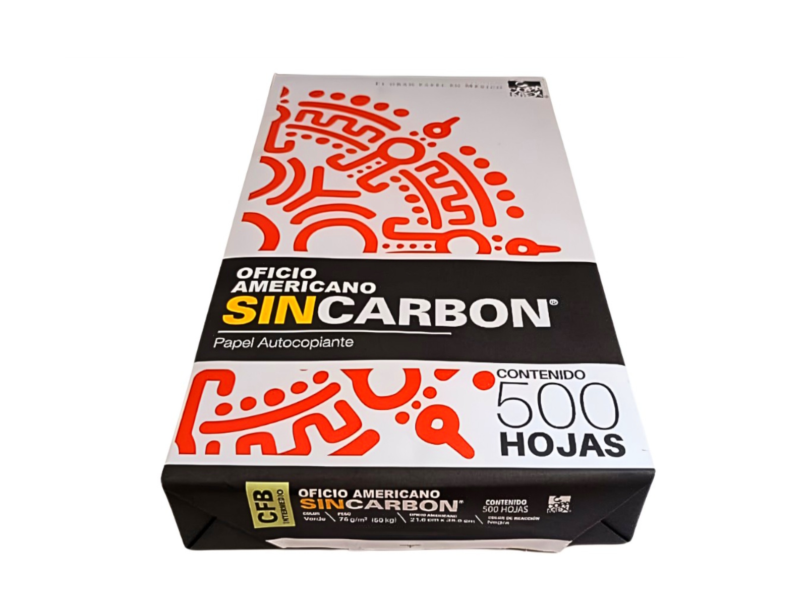 PAPEL AUTOCOPIA CFB 75 GRS. VERDE T/OF. PAQ C/500           