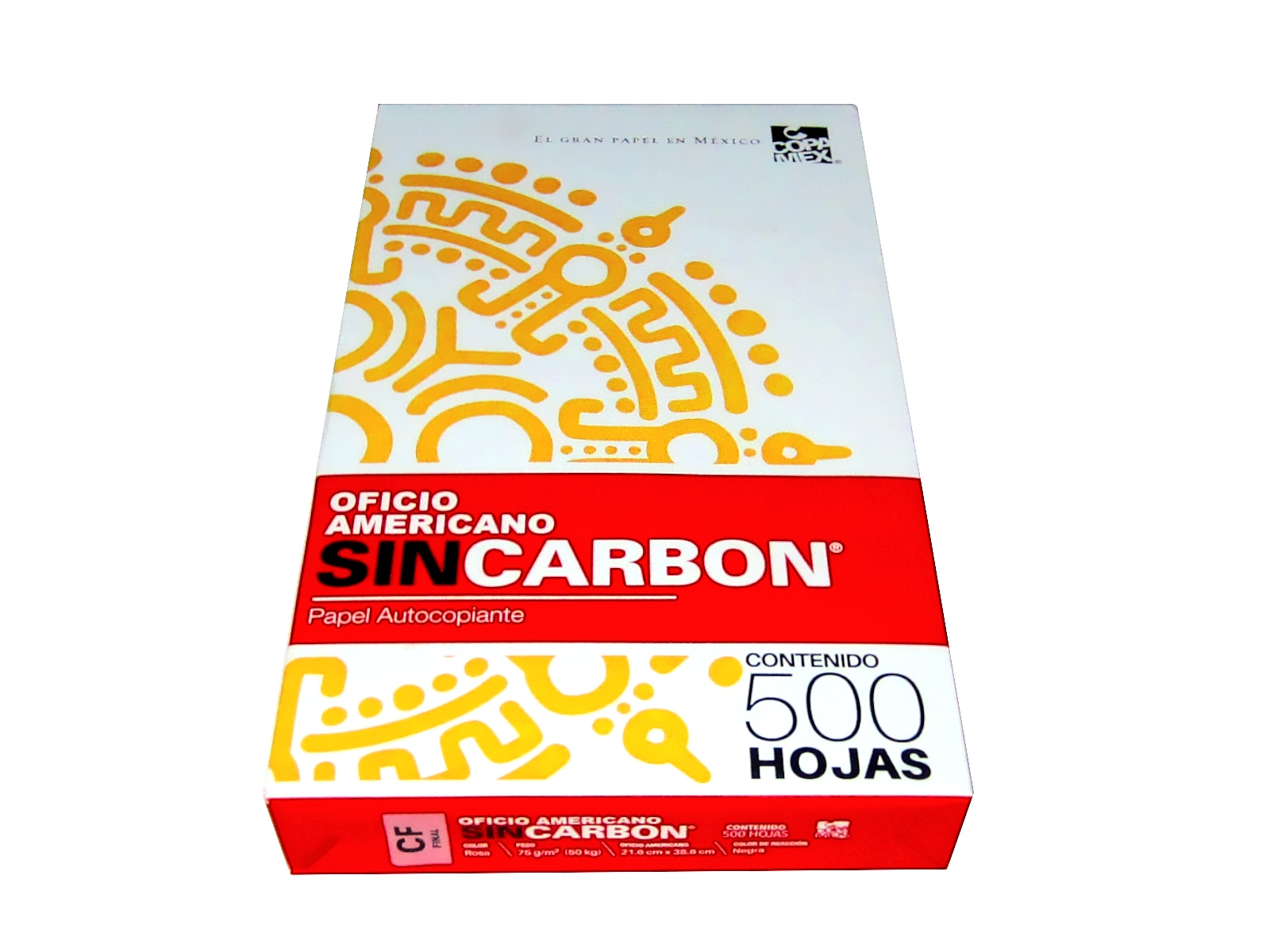 PAPEL AUTOCOPIA CF 75 GRS. ROSA T/OF. PAQ C/500             