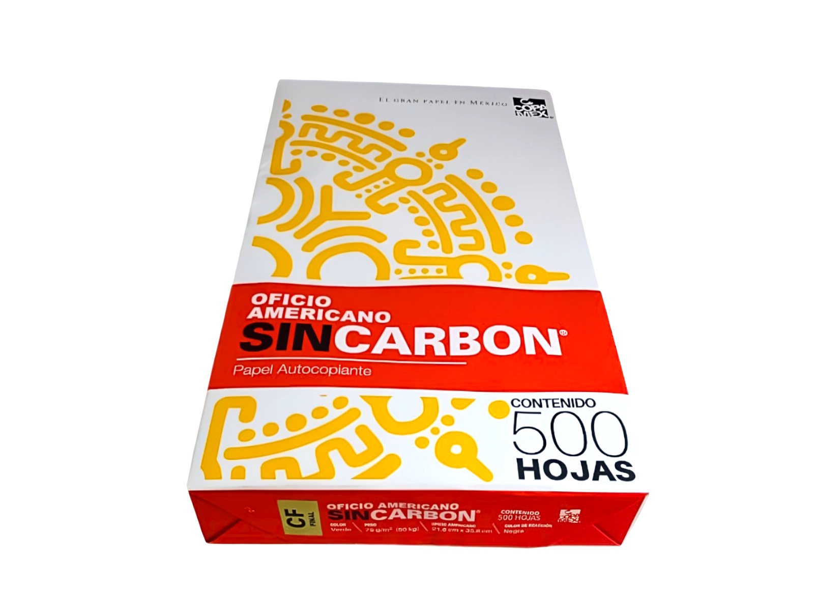PAPEL AUTOCOPIA CF 75 GRS. VERDE T/OF. PAQ C/500            