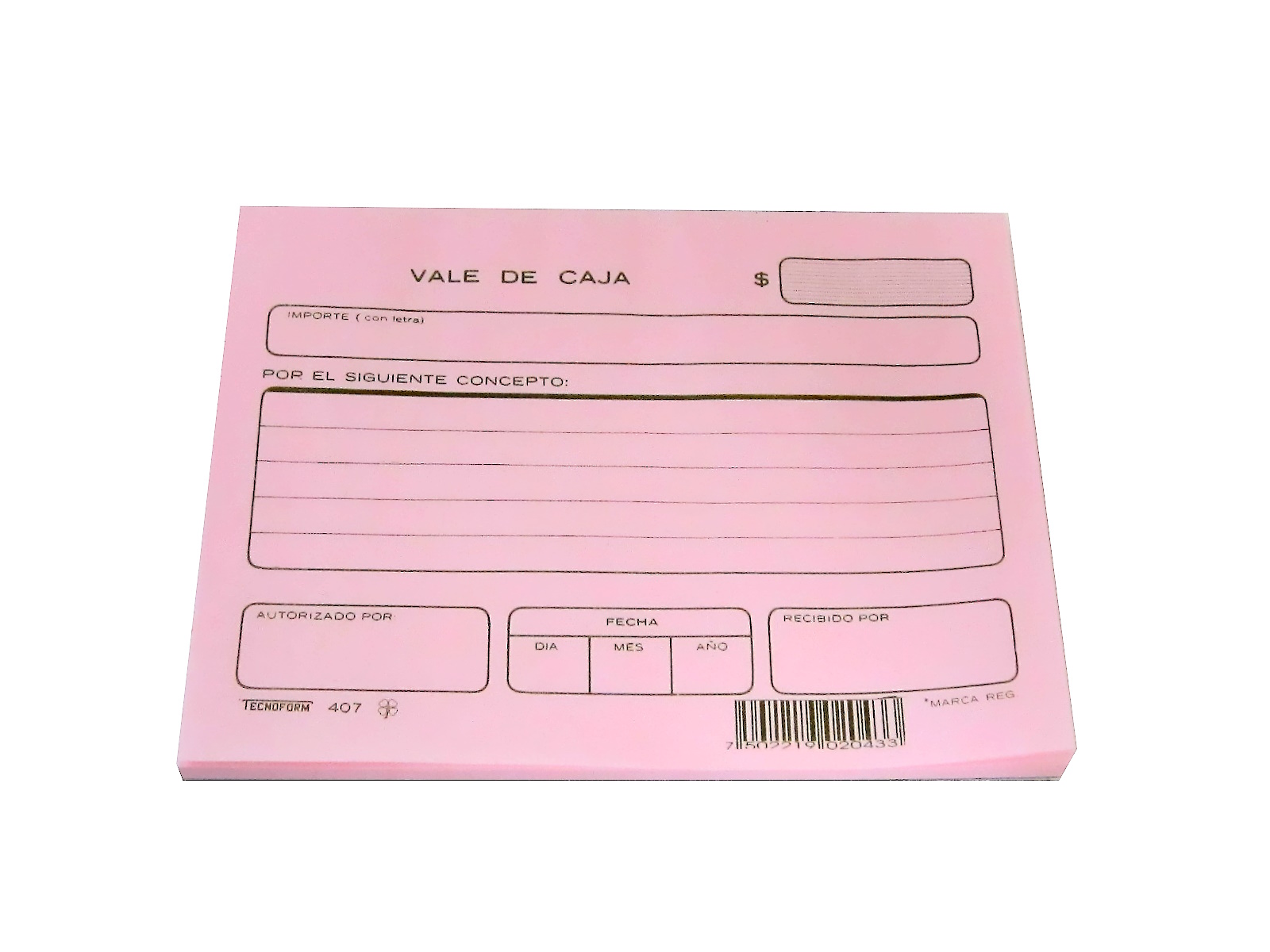 BLOCK TEC 0407 VALE DE CAJA 1/4 CTA 50 HJS                  