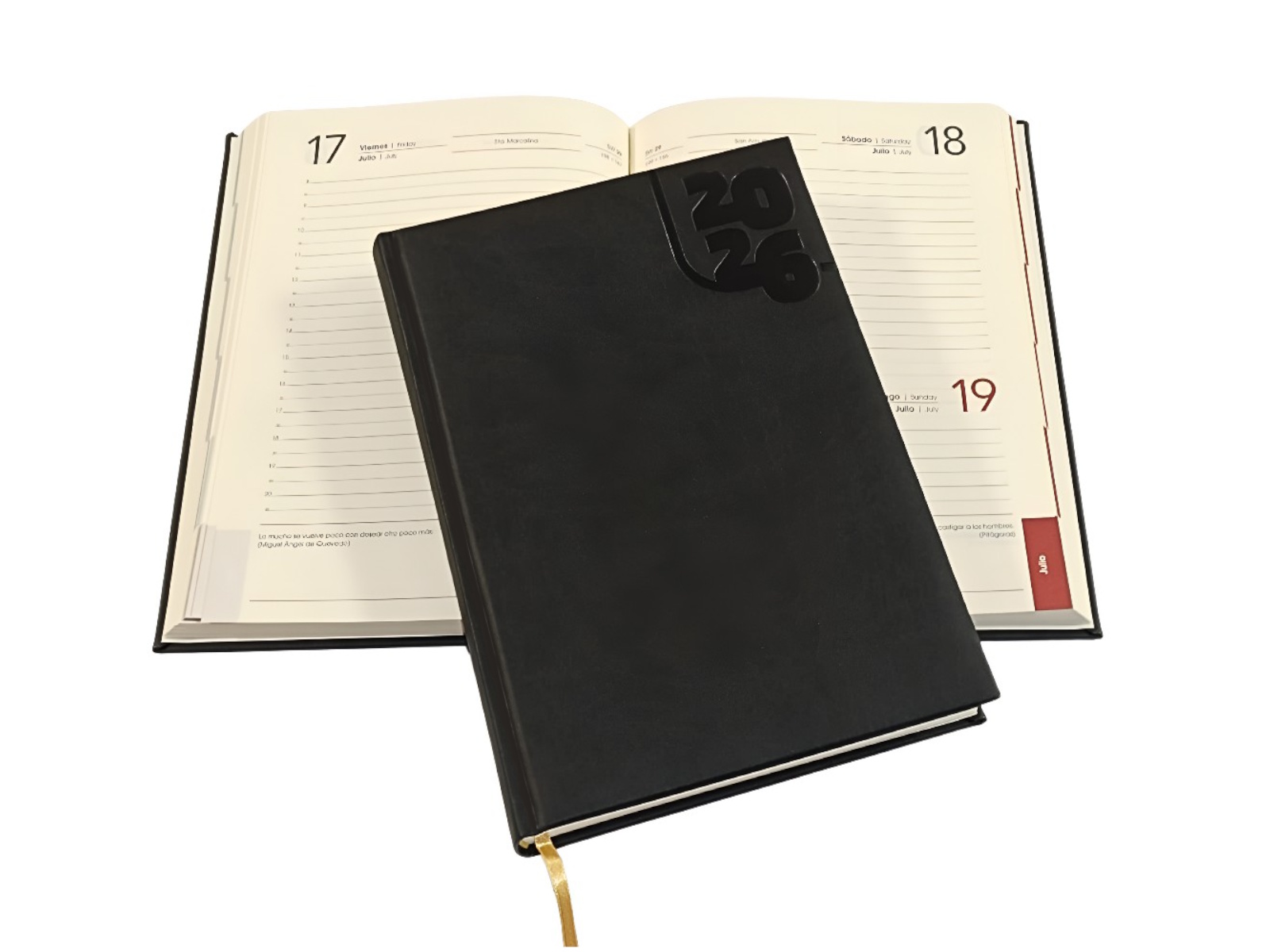 AGENDA ESPAÑOLA TUCSON 17X24 A-51 NEGRO 2026 AVANTE         